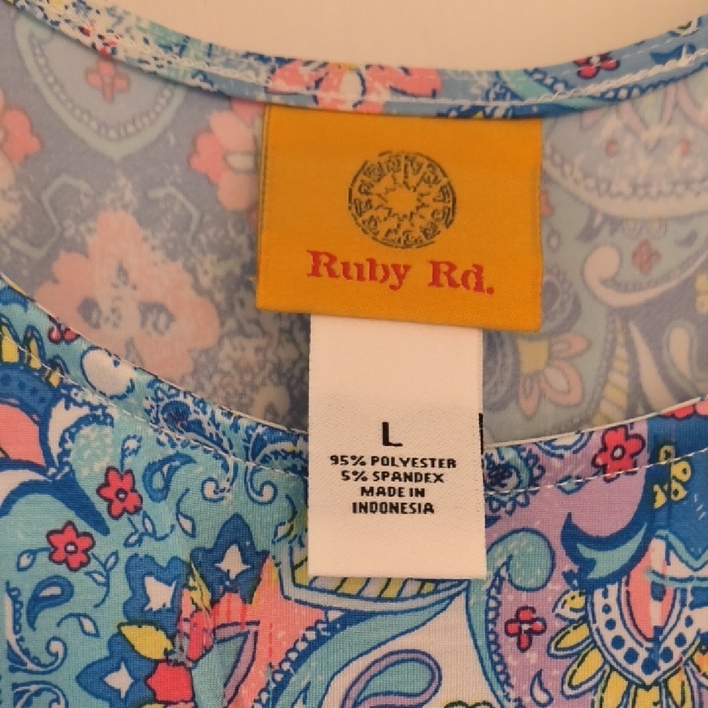 Ruby Rd. Patterned Sleeveless Dress - Picture 2 of 7